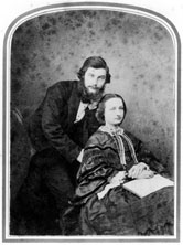 Image: Sir William Henry Perkin, English chemist, and his wife Jemima, c 1860.